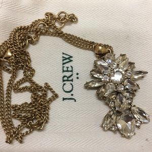 J. Crew Crystal Pendant Necklace